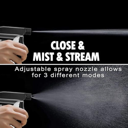 Plastic Spray Bottles for plant - 2Pack/10oz/300ml - Small Spray Bottles | Mist Stream - No Clog No Leak, Easy to Grip with Adjustable Nozzle for Hair, Cooking, Cleaning - BPA Free - size: 10oz,2Pack