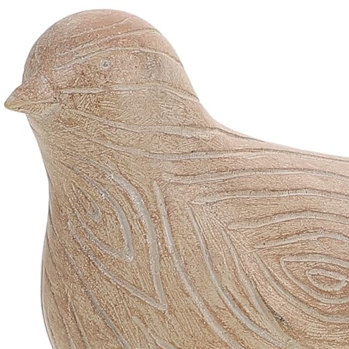Kichvoe Resin Bird Statue Set of 2 Miniature Bird Figurines Handcrafted Decorative Resin Birds for Home Decor Tabletop Living Room Office Display