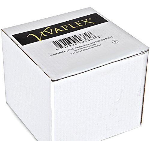 Vivaplex 6, Cobalt Blue, 2 oz Glass Bottles, with Black Fine Mist Sprayers