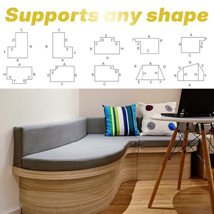 Custom Bench Cushions - Choose Your Firmness (Soft/Medium/Firm), 90+ Waterproof & Scratch-Resistant Fabric Options, 6 Stylish Designs for Indoor/Outdoor Furniture