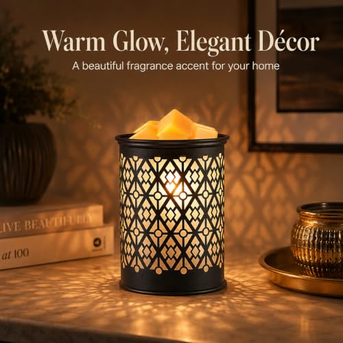 Wax Melt Warmer Metal Wax Warmer for Scented Wax Candle Wax Burner | Electirc Wax Melt Warmer Candle Melter as Gifts for Moms Grandma Women Girls (Diamond) - style: Diamond