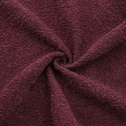 20x20 Boucle Throw Pillow Covers, Set of 2, Burgundy - color: Burgundy, size: 20" x 20" (Pack of 2)