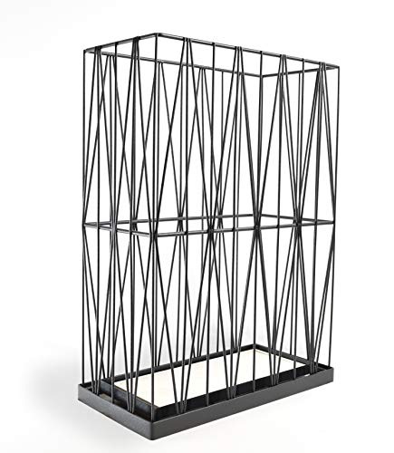 Mango Steam Pluvian Soakstone Umbrella Holder (Rectangle, Black) - color: Black, size: Regular Rectangle