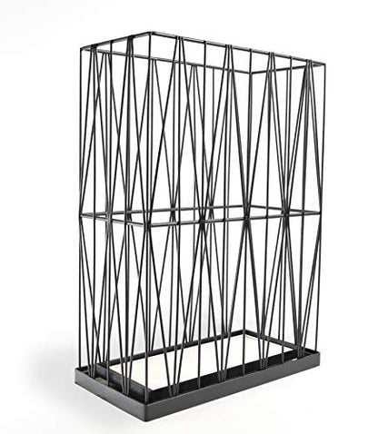 Mango Steam Pluvian Soakstone Umbrella Holder (Rectangle, Black) - color: Black, size: Regular Rectangle