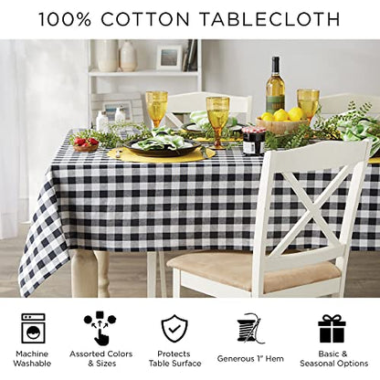 DII Chambray Kitchen, Tabletop Collection, Natural, 60x120 - color: Natural, size: 120" x 60" (Rectangular)