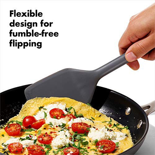 OXO Good Grips 3-Piece Silicone Utensil Set, Gray, One size - style: 3-Piece Set