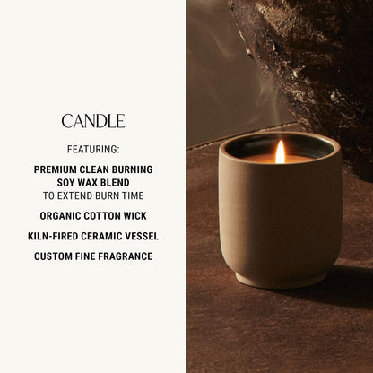 Homecourt by Courteney Cox Luxury Scented Candle, Mandarin Basile, 8 oz | Gently Cleanses & Hydrates, Removes Dirt & Debris Without Irritating Skin, Clean Formula