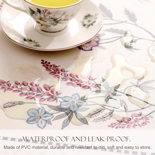 Vinyl Waterproof Placemats Set of 6 Rectangular,12"*17"-Helena C | Wipeable Beautiful Print Place Mats,Stain Resistant,Heat Resistant,Everyday Meals,Kitchen,Dinning,Holiday,Decor - color: Helena C