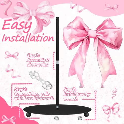 Pink Bow Paper Towel Holder Pink Countertop Kitchen Decor and Accessories Black Metal Farmhouse Large Tissue Stand Gifts for Coquette Party, 3D Hand Painting Pattern, Weighted Base - style: Pink Bow