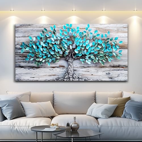 Lapremoly Tree of Life Canvas Wall Decor For Bedroom Large Wall Art For Living Room Office Decorations Blue Wall Paintings Abstract Pictures Modern Artwork Posters kitchen Home Decor Aesthetic 30x60 - color: Abstract Tree Painting, size: 60"L x 30"W