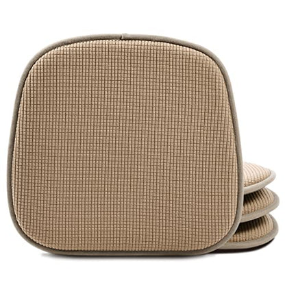 Shinnwa Kitchen Seat Cushions Set of 4, Non Slip Dining Chair Cushions, U-Shaped Indoor Chair Pads, 4 Pack, 15 x 16 Inches, Brown - color: Brown