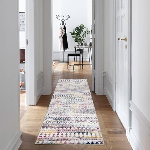 WESTLOOM Hallway Runner Rug 2x6 Non-Slip Indoor Long Runner Rug Washable Kitchen Runner Boho Accent Runner for Laundry Nursery Living Room Bedroom, Colorful - color: Colorful, size: 2' x 6' (Runner)