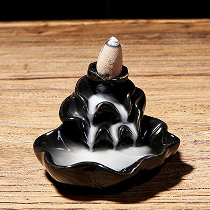 Incense Burner, Ceramic Backflow Incense Holder, Home Decor Aromatherapy Ornament