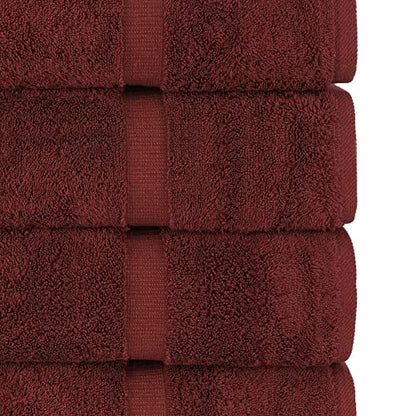 Chakir Turkish Linens | Hotel & Spa Quality 100% Cotton Premium Turkish Towels | Soft & Absorbent (6-Piece Hand Towels, Cranberry) - color: Cranberry