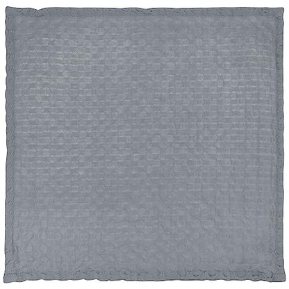 Karma Waffle Weave Dishcloth Set/Holder Oh Happy Day - color: Grey Happy Day
