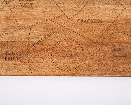 CHARCUTERIE SERVING BOARD 10" x 28" - color: Brown, size: 29.3"L x 10.3"W