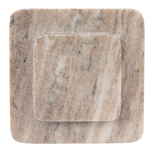 Bloomingville Heavy Duty Marble Bookends, Beige, Set of 2 - size: (Pack of 2)