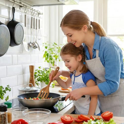 Non Toxic Wooden Cooking Utensils Set Flat Wood Spatula Spurtle Scraper | Acacia Spatula for Kitchen Use Slotted Turner Teak Utensil Cucharones De Cocina Wok Spatula Bamboo Non Stick Kitchen Utensils - color: 4 PCS SPATULA