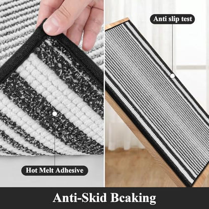 HEBE Chenille Bathroom Rugs Sets 3 Piece, Non Slip Washable Bath Mats Set | Absorbent Bathroom Mat Set, Soft Bath Rugs, Ultra Plush Bath Mat and U-Shaped Contour Toilet Rug Set for Tub Shower, Black - color: Black