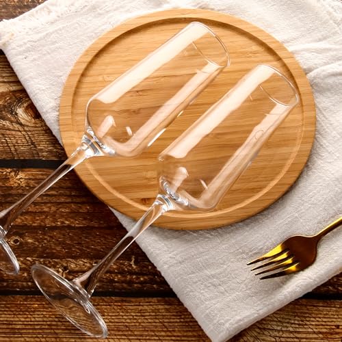 Champagne Flutes Set of 12, 7.5 oz Elegant Champagne Glasses | Clear Champagne Glasses for Champagne, Prosecco, Mimosa, Sparkling Wine