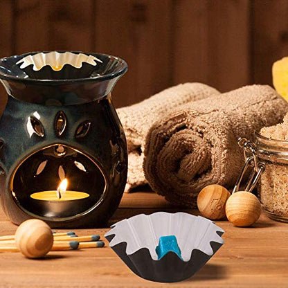 Wax Melt Warmer Liners Reusable & Leakproof Candle Warmer Liners Wax Tray for Scented Wax,Electric Wax Warmers, Plug in Warmers, Candle Warmer,Wax Melter and Wax Burner(Black 50pcs) - color: Black, size: 50PCS
