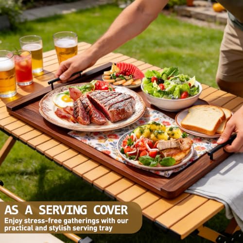 Noodle Board Stove Cover and Over the Stove Spice Rack Combo Set | Expands Countertop Space, Stove Top Cover Used as Serving Tray, Sink Cover, Spice Shelf with 4 Hooks, Farmhouse Decor, Walnut - color: Set - Walnut