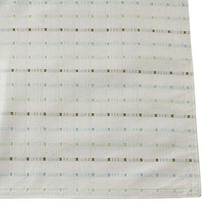 Saro Lifestyle Stitched Line Table Runner, White, 16" x 120" - color: White, size: 16" x 120"