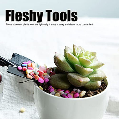 19Pcs/Set Transplanting Tools Set,Succulent Care kit,Mini Garden Hand Transplanting Succulent Tools Set,Succulent Plants Tool，Transplanting Gardening Tools for Bonsai Indoors Small Plants(粉色)