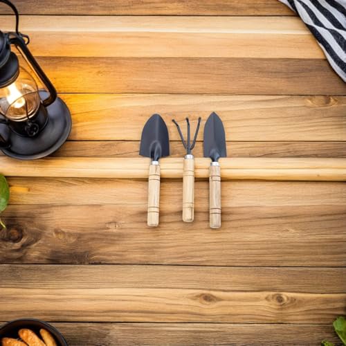 YARNOW 9pcs Mini Gardening Tool Set with Trowel, Rake Cultivator, Small Transplanting and Weeding Tools for Indoor Plants, Herb and Vegetable Garden Care