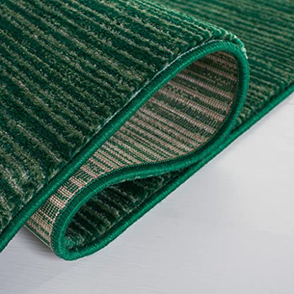 SAFAVIEH Vision Collection Runner Rug - 2'2" x 6', Dark Green, Modern Ombre Design, Non-Shedding & Easy to Clean, Ideal for Entryway, Foyer, Bedroom (VSN606Y) - color: Dark Green, size: 2'2" x 6' (Runner)