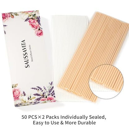 11 inch Diffuser Sticks 100 Pack, Diffuser Reeds Sticks Refill for Home and Bathroom, Diffuser Reeds Sticks for Scented Diffuser Nude&White - color: Nude&white