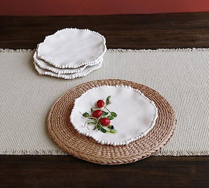 VIDA Alegria 9 Salad Plate (White) - style: Modern