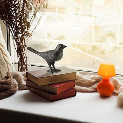 MOLIGOU Cast Iron Bird Figurine, Bird Statues Home Decor, Decorative Dove Sculpture Ornament for Farmhouse, Shelf