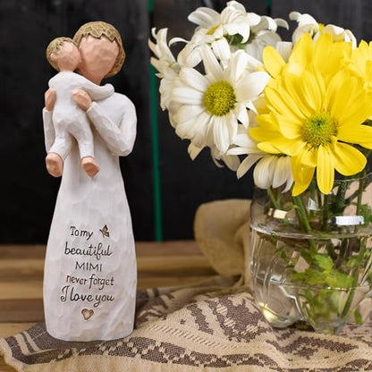 Mimi Gifts for Grandma, Mimi Birthday Gifts, Hand-Painted Figurine | Gifts for Mimi, Mimi Gifts for Christmas Mother's Day Birthday, Home Decor, Resin Statue - style: Mimi Gifts