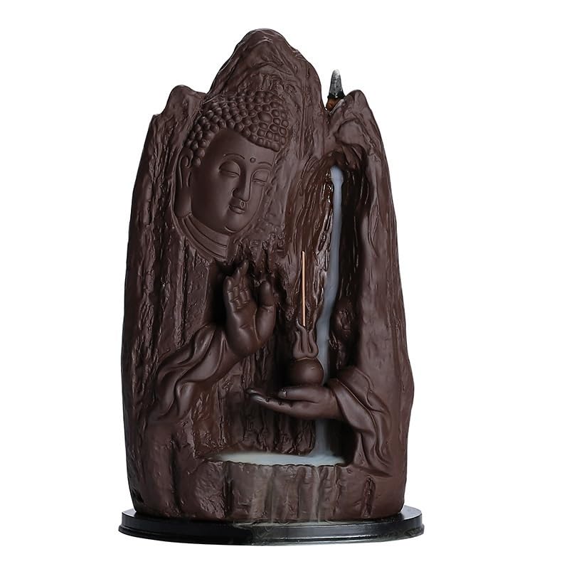 Incense Burner Aromatherapy Furnace Creative Viewing Rockery Waterfall Zen Home Accessories Backflow Incense Burner Ornaments Backflow Incense Burner