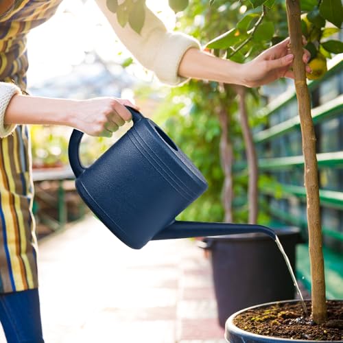 Watering Can for Garden Indoor Plants Outdoor Plant House Flower - 1/4 Gallon - Deep Blue - color: Blue