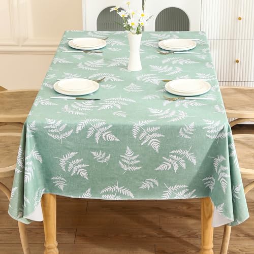 Heavy Duty Vinyl Tablecloth with Flannel Backing Waterproof Oil-Proof Plastic Table Cloth Stain-Resistant Wipeable Rectangle or Square Table Cover for Dining, Camping (Mimosa, 54X54 Inch) - color: Mimosa, size: 54" x 54" (Rectangular)