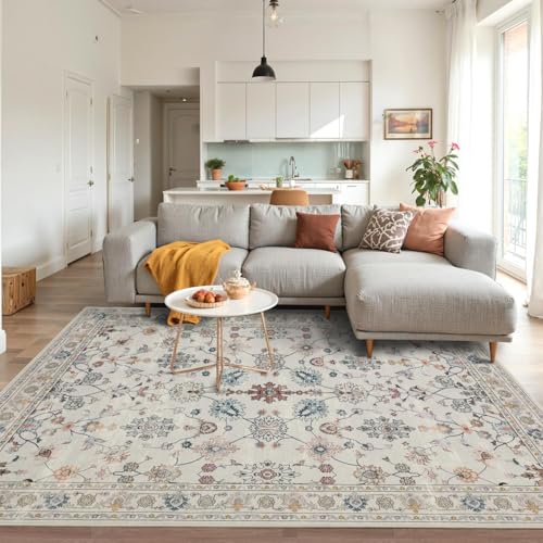 Grey 4x6 Area Rugs for Bedroom & Living Room | Soft,Machine Washable & Non Slip,Low Pile,Ideal for Girls Room, Nursery,Kids Room - color: Grey, size: 4' x 6' (Rectangular)
