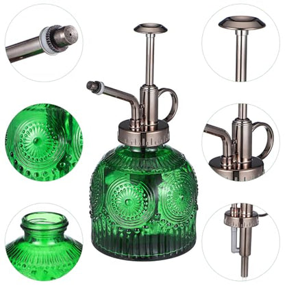 TOYANDONA Plant Mister Spray Bottle 6.29In Stylish Glass Water Sprayer for Indoor Plants Home Gardening One-Hand Operation