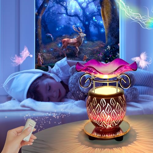 Electric Scented Wax Warmer with Auto Off Timer - Candle Wax Melt Fragrance Burner (Candlelight-Purple) - color: Candlelight-purple