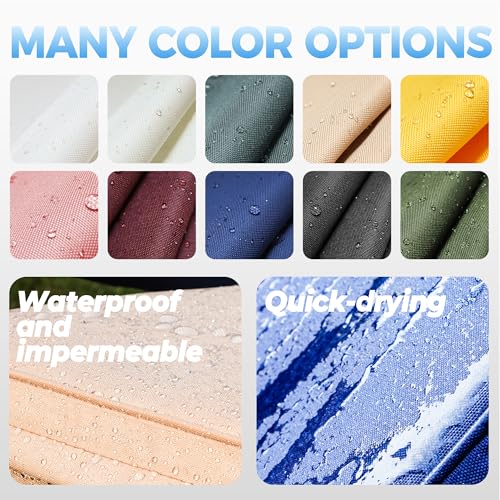 Custom Size Outdoor Bench Cushion with Sealed Stitching and Heat-Pressed Covering, 5000+ Water-Pressure Fabric, Patio Cushion, Swing Cushion, Double Piping Waterproof Cushion - color: Waterproof