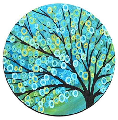 Color Tree of Life Round Coaster Set - Made of Recycled Rubber - Set of 4 - color: Color Tree of Life