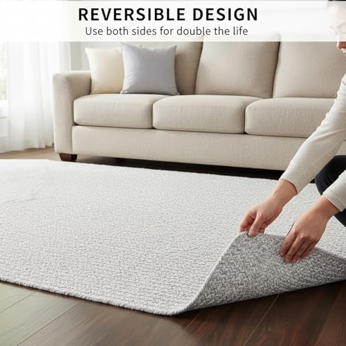 Super Area Rugs Farmhouse Braided Rugs 2X3, Soft Cotton Kitchen Rugs, Rectanglular Woven Braided Rug for Bedside, Gray & White, 2' X 3' Rectangle - color: Gray & White, size: 2' x 3' (Rectangular)