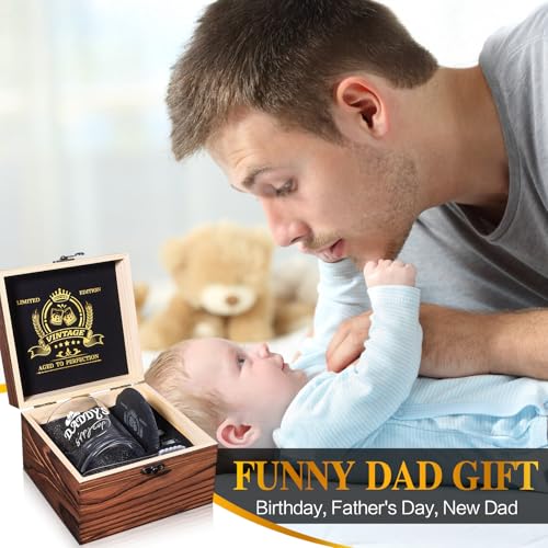 Daddy's Sippy Cup Whiskey Glasses 12 oz, Funny Dad Gifts for New Dad, New Fathers, Husband, Rocks Glasses First Fathers Day from Daughter, Kids, Son, Wife, Cool Papa Gift for Birthday - style: Daddy's Sippy Cup Whiskey Glass