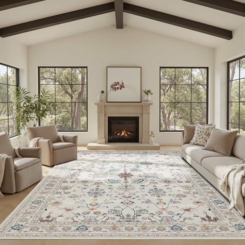 Grey 8x10 Area Rugs for Bedroom & Living Room | Soft,Machine Washable & Non Slip,Low Pile,Ideal for Girls Room, Nursery,Kids Room - color: Grey, size: 8' x 10' (Rectangular)