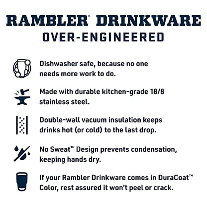 YETI Rambler 35 oz Tumbler with Handle and Straw Lid, Travel Mug Water Tumbler, Vacuum Insulated Cup with Handle, Stainless Steel, Charcoal | Insulated Tumbler with Straw and Lid for Cold Drinks, Cup Holder Compatible, Dishwasher Safe - color: Charcoal, s
