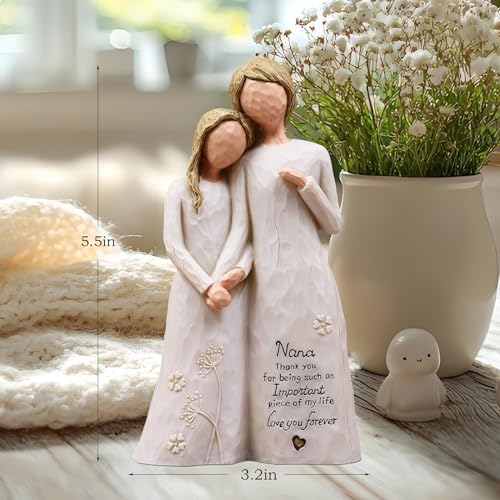 Nana Gifts, Birthday Gifts for Nana,Nanas Figurine | Gift for Nana from Granddaughter,Best Nana Ever Gift ,Grandma Gifts for Christmas Mothers Day,Hand-Painted Resin Statue - style: Nana gifts