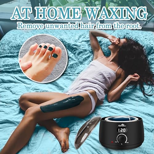 Lifestance L2 Digital Wax Warmer Machine - 500ml/14oz Fast-Heating for Hard Wax Beads, Hair Removal at Home, Professional for Brazilian, Bikini, Face, Body & Eyebrow | Hard Wax Beads, Hair Removal at Home, Professional for Brazilian, Bikini, Face, Body &