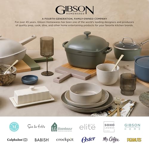 Gibson Elite Soho Lounge 16-Piece Reactive Glaze Dinnerware Set – Teal and Black Tutone Stoneware Plates and Bowls - color: Teal/Black (Soho Lounge), size: Service for 4 (16pcs)