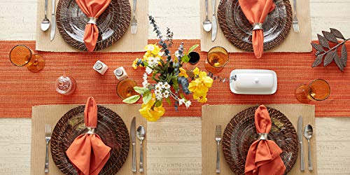 DII Variegated Tabletop Collection, Table Runner3x72, Spice - color: Spice, size: Table Runner, 13x72"